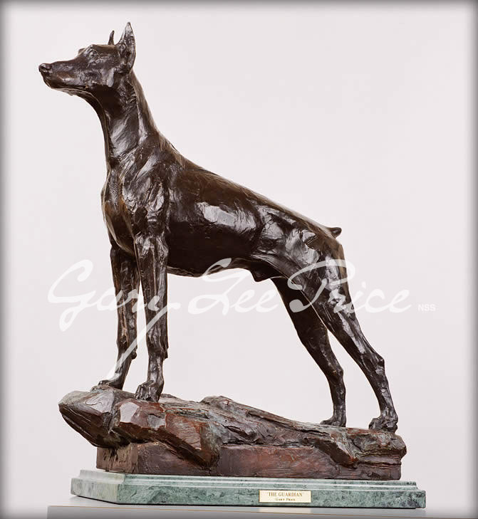 doberman pinscher garden statues